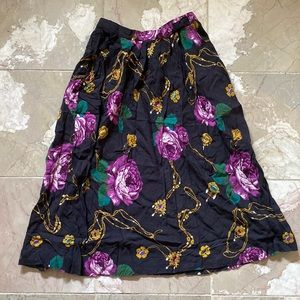 Anne Pinkerton Vintage Floral Skirt Size 8
